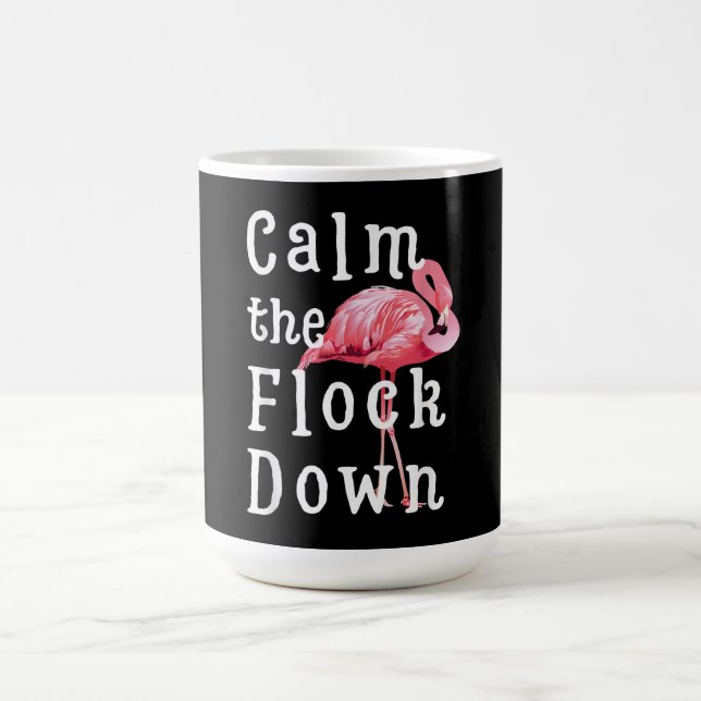 Caneca De Café Calma, Flamingo Girl |Funny Flamingo (Centro)