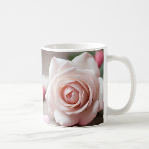 Caneca De Café Calmagem Rosa Rosa Rosa Rosa