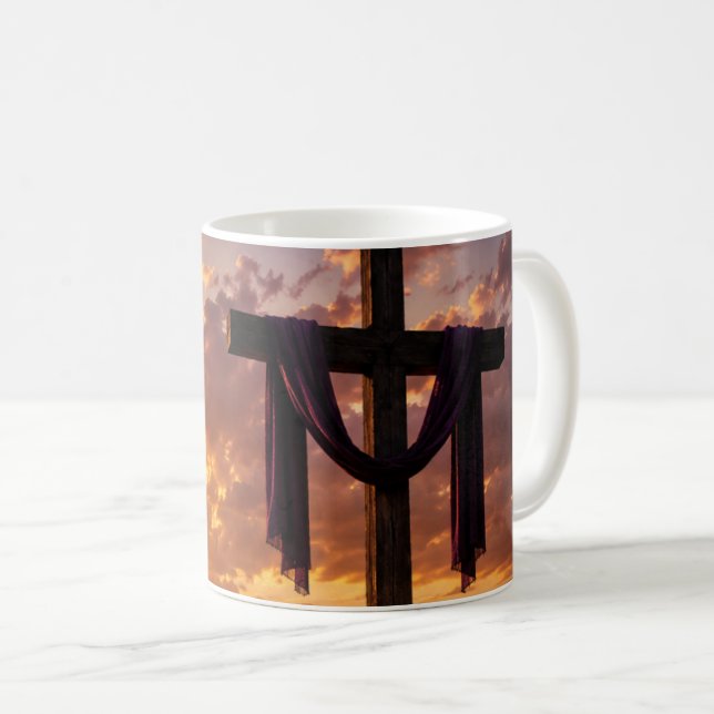 Caneca De Café Calvary Cross Mug (Frente Esquerda)