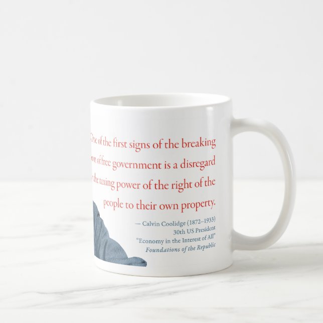 Caneca De Café Calvin Coolidge Mug #15 (Direita)