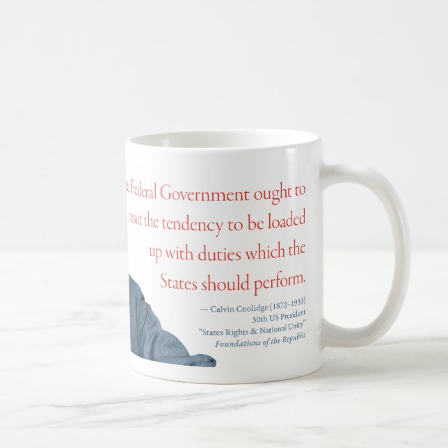 Caneca De Café Calvin Coolidge Mug #18 (Direita)