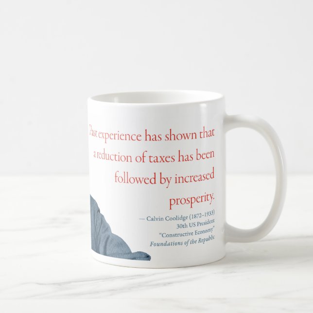 Caneca De Café Calvin Coolidge Mug #7 "Prosperity" (Direita)