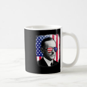 Caneca De Café Calvin Coolidge USA Bandeira 4 De Julho