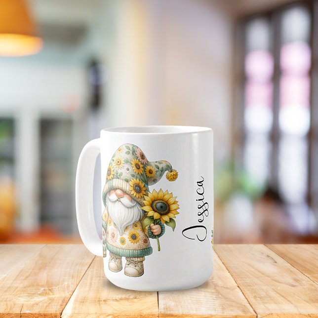 Caneca De Café Cama Cerâmica de girassol (Criador carregado)