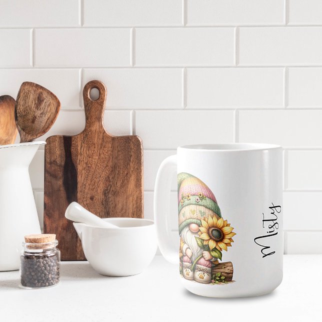 Caneca De Café Cama Cerâmica de girassol (Criador carregado)