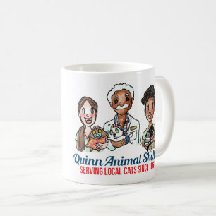 Caneca De Café Cama de abrigo de animais de quinn