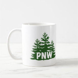 Caneca De Café Cama de Árvores PNW