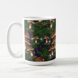Caneca De Café Cama de Cogumelo-do-Cogumelo - Natureza Encantador