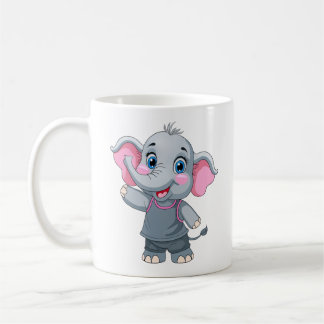 Caneca De Café Cama de Elefante de Bebê