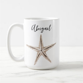 Caneca De Café Cama de Estrelas Personalizadas da Aquarela