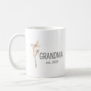 Caneca De Café Cama de Flor de Nascimento, Família Personalizada 