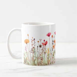 Caneca De Café Cama de flor selvagem 2