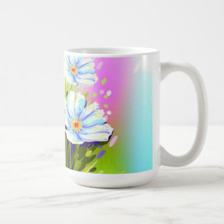 Caneca De Café Cama de Flores de Água
