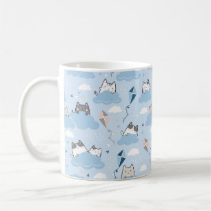 Caneca De Café Cama de Gato de Nuvem Cuja Nuvem é Adorável - Gato
