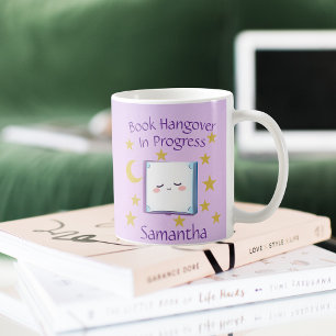 Caneca De Café Cama de Livros Sonolentos
