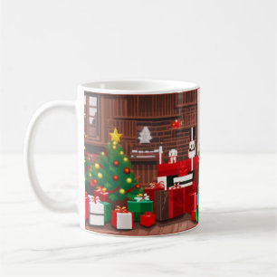 Caneca De Café Cama de Natal de Natal no Natal