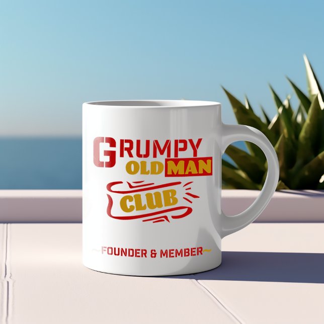 Caneca De Café Cama Engraçado Personalizado - Grumpy Old Man Club (Criador carregado)