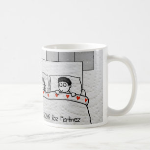 Caneca De Café Cama grande, espaço Bitty do sono de Itty