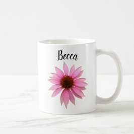 Caneca De Café Cama Personalizada do ConEFlower Puro Brilhante