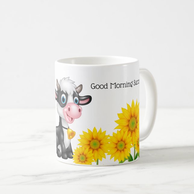 Caneca De Café Cama-Vaca (Frente Esquerda)