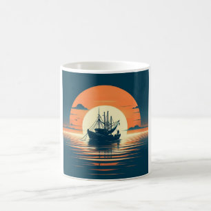 Caneca De Café Camarão/camarão náutico/pesca
