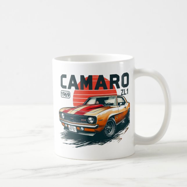 Caneca De Café Camaro ZL1 1969 (Direita)
