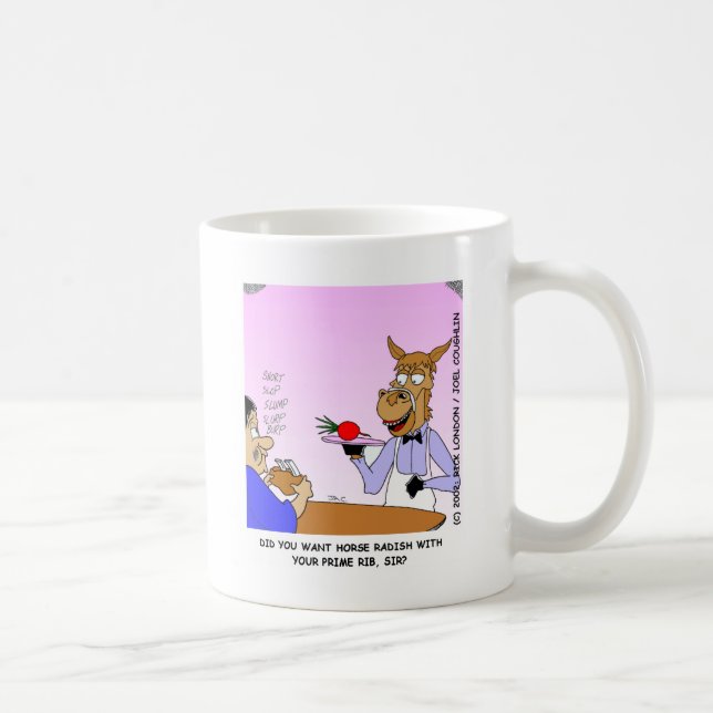 Caneca De Café Camarões de Cavalos Camisetas e Presentes de Desen (Direita)