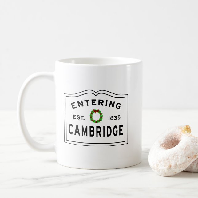 Caneca De Café Cambridge, MÃE Holiday Wreath Coffee Mug (Com Donut)