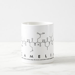 Caneca De Café Camelia peptide name mug