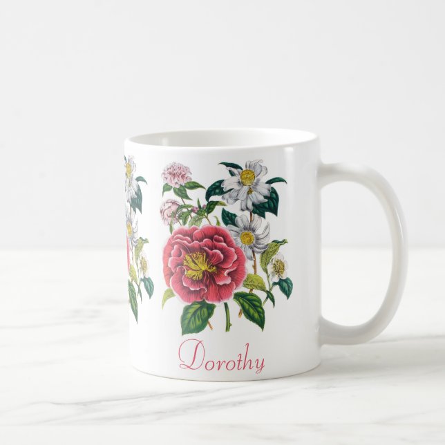 Caneca De Café Camellias personalizadas (Direita)