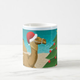 Caneca De Café Camelo Hump Day com Santa Hat Mug