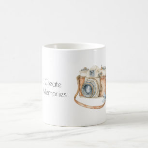 Caneca De Café Câmera Arco Azul