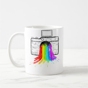 Caneca De Café Câmera Arco-Íris Divertido Fotógrafo Fotografia Gr