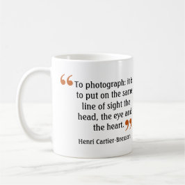 Caneca De Café Câmera de duas lentes duplas com citação de fotógr