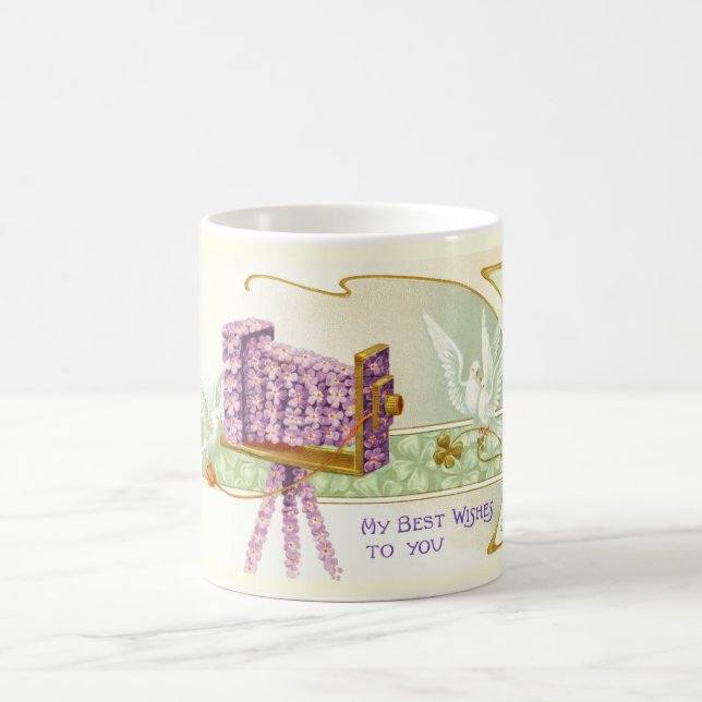 Caneca De Café Câmera e pombas (Centro)