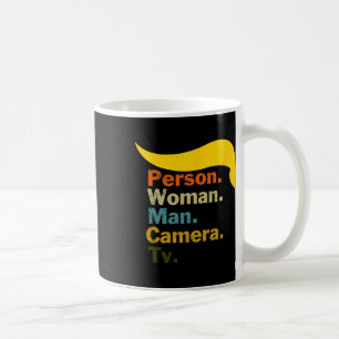 Caneca De Café Camera Homem-Mulher Tv Teste Cognitivo Shirt Trump