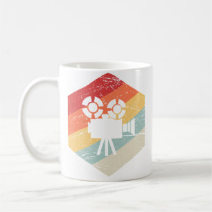 Caneca De Café Câmera Retro Vintage Cineasta