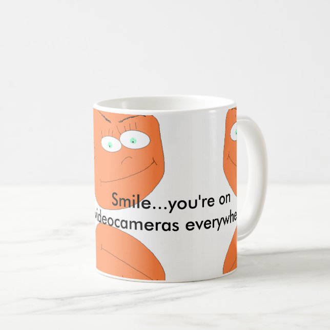 Caneca De Café Câmeras em qualquer lugar (Frente Esquerda)