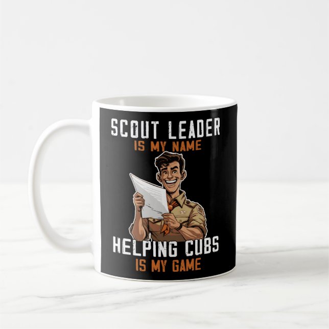 Caneca De Café Camg Scoutmaster Scout Leader (Esquerda)