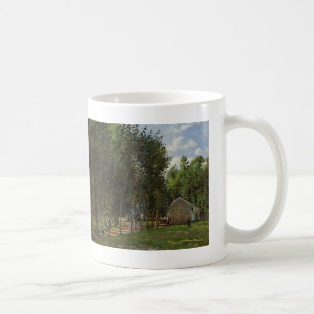 Caneca De Café Camilo Pissarro- a casa na floresta (Direita)