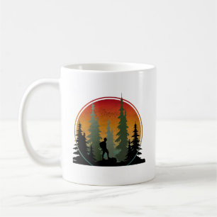 Caneca De Café Caminhada ao pôr do sol Natureza Floresta