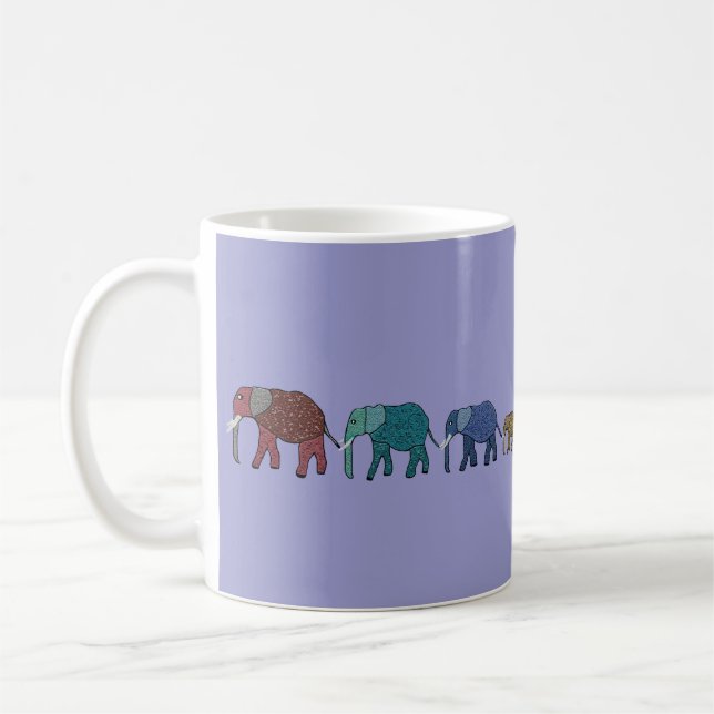Caneca De Café Caminhada do elefante africano (Esquerda)