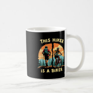 Caneca De Café Caminhada e Ciclismo de Montanha - Caminhante e Ci