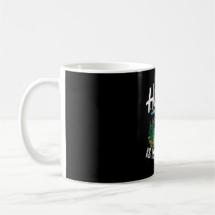 Caneca De Café Caminhada engraçada é terapia viagem ao ar livre m