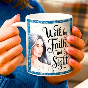 Caneca De Café Caminhada Personalizada Por Mulheres Cristãs Faith