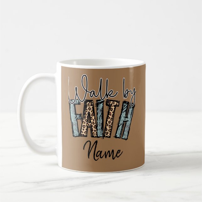 Caneca de Café Caminhada Religiosa pela Fé (Esquerda)