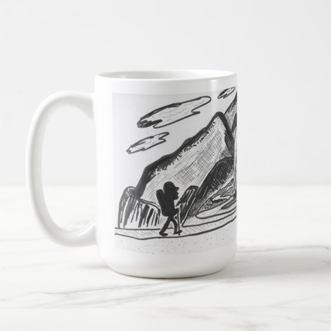Caneca De Café caminhadas e trilhas (Esquerda)
