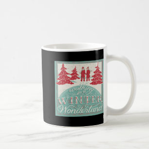 Caneca De Café Caminhando Em Uma Terra de Maravilhas de Inverno 