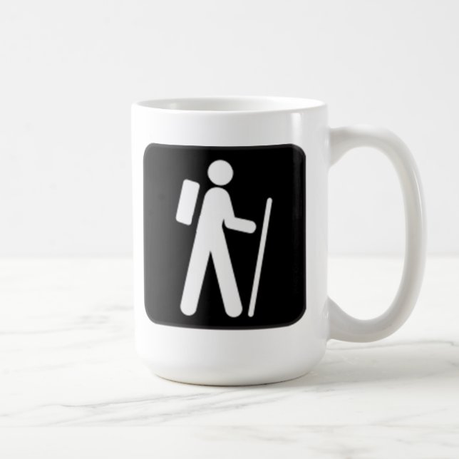Caneca De Café Caminhando o sinal (Direita)