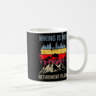 Caneca De Café Caminhante Engraçado Aposentado Caminhar É Meu Pla
